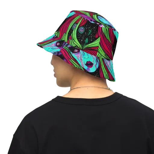 Luminous Nightfall on a Reversible Bucket Hat