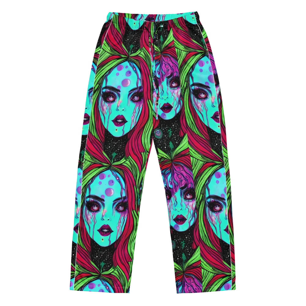 Luminous Nightfall on Women's Pajama Pants — Front