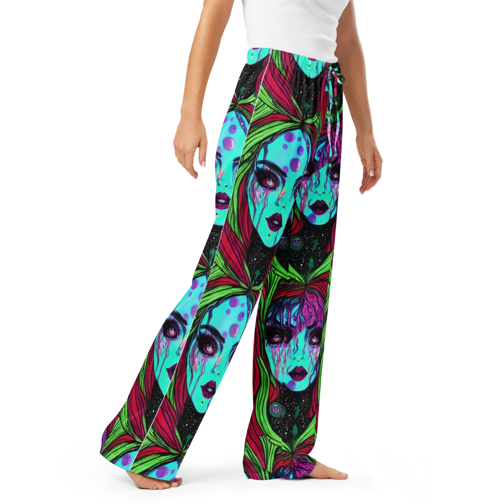 Luminous Nightfall on Women's Pajama Pants — Right Front