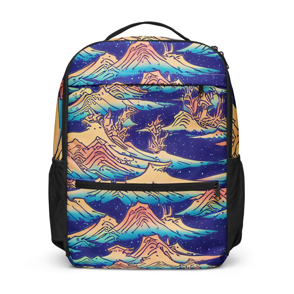 Mystical Mountain Mirage on Utility Backpack — Front