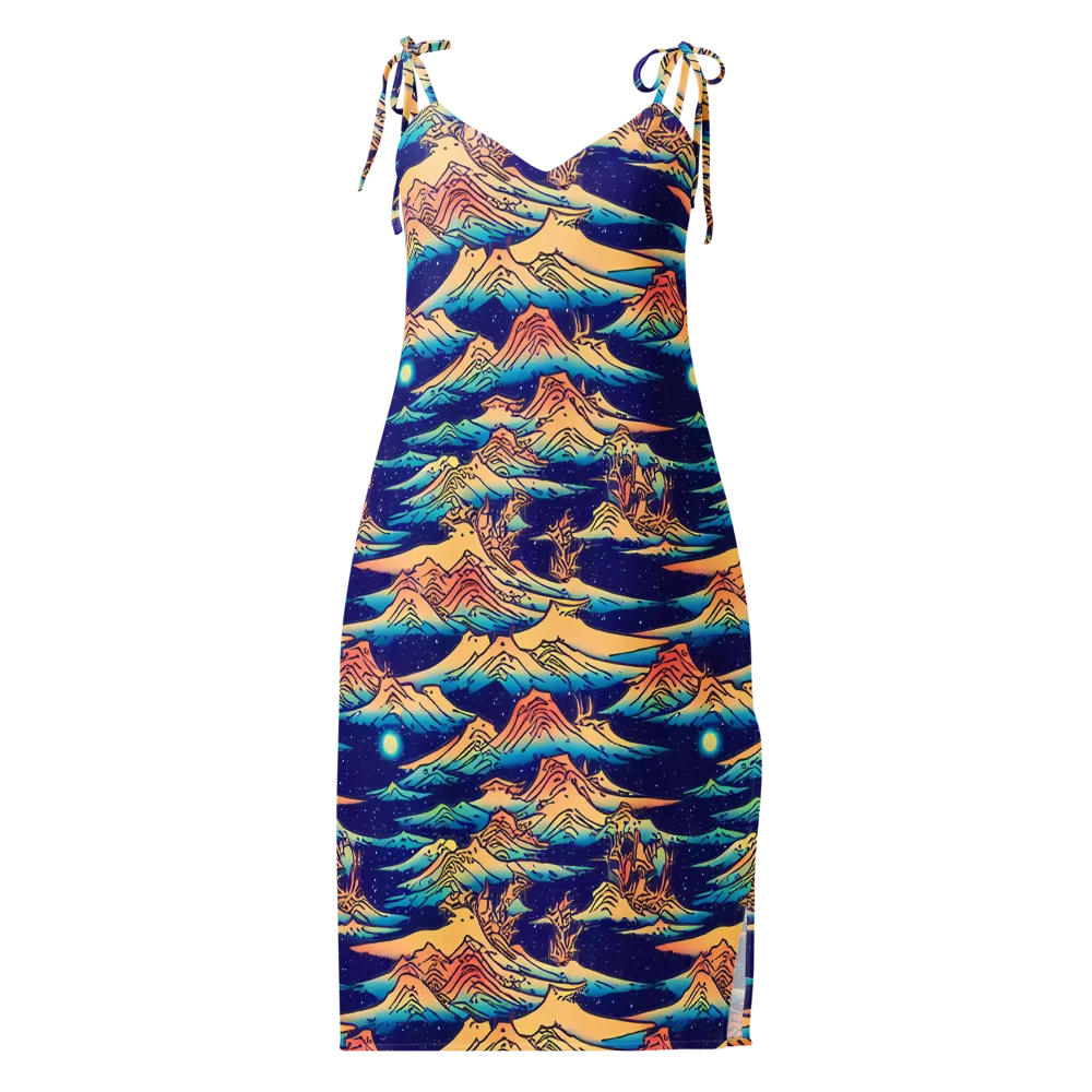 Mystical Mountain Mirage on Slip Dress — Front