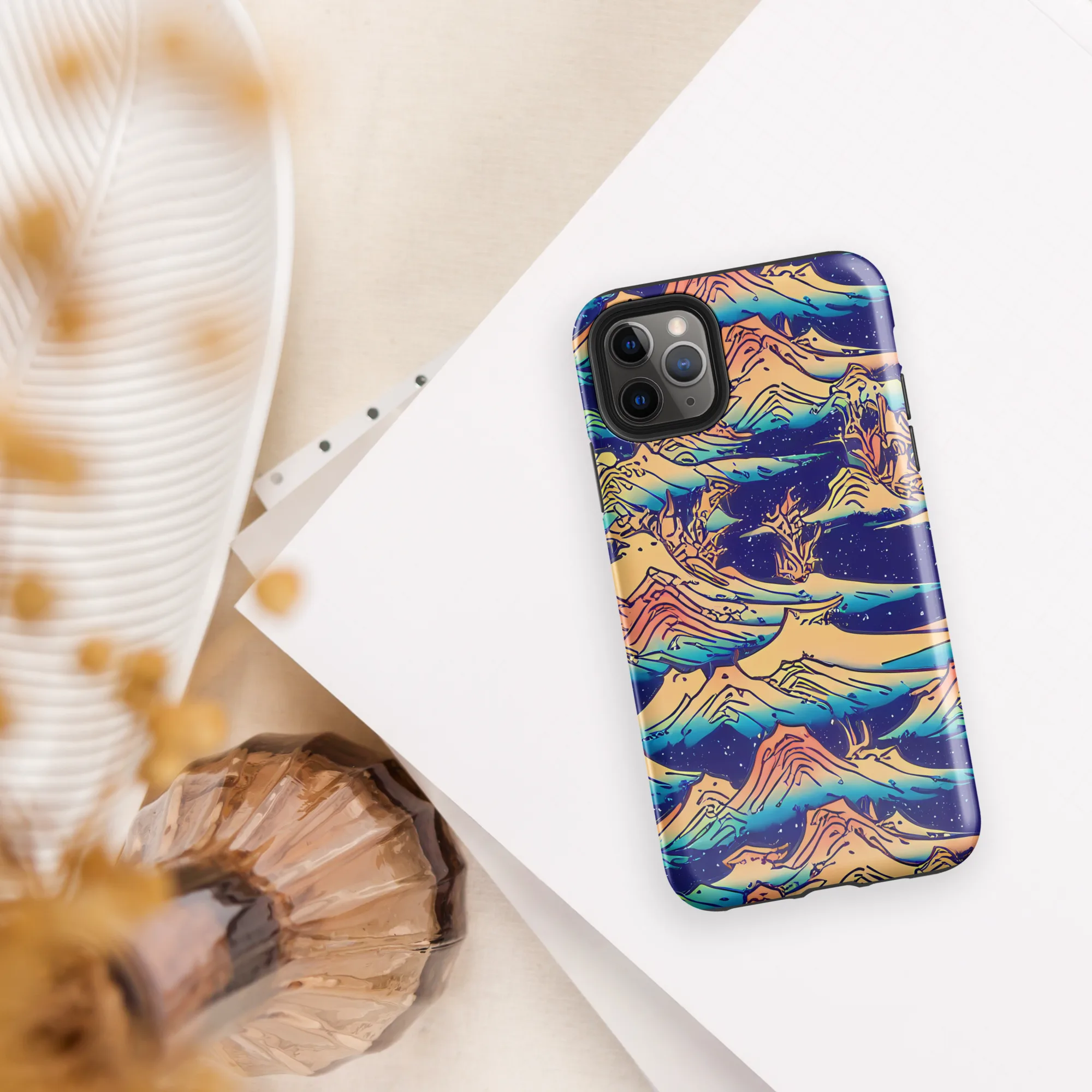 Mystical Mountain Mirage on Tough Case for iPhone® — Front