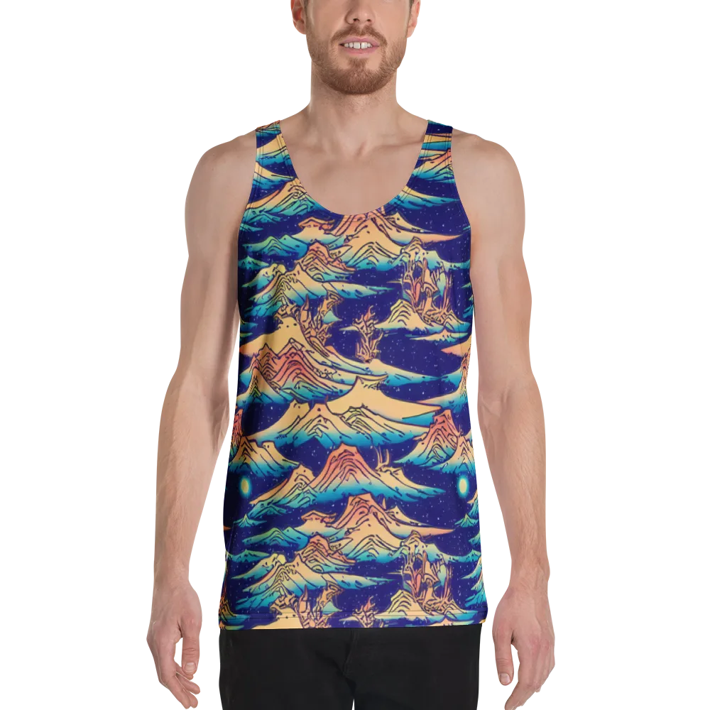 Mystical Mountain Mirage on Men's Tank Top — Front