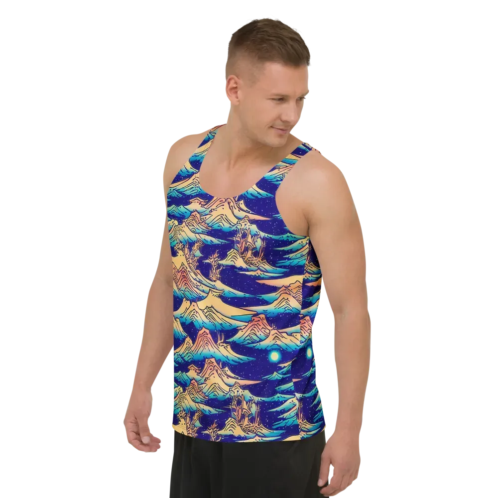 Mystical Mountain Mirage on Men's Tank Top — Left Front