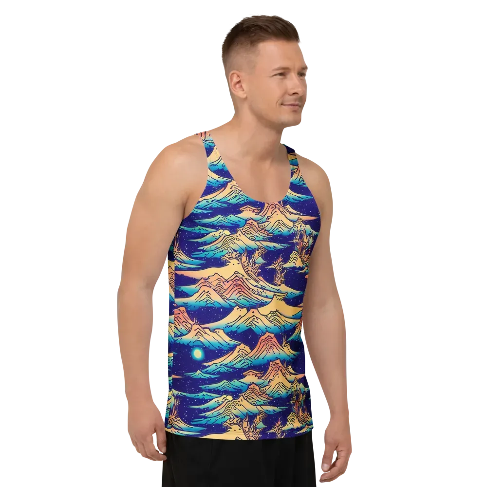 Mystical Mountain Mirage on Men's Tank Top — Right Front
