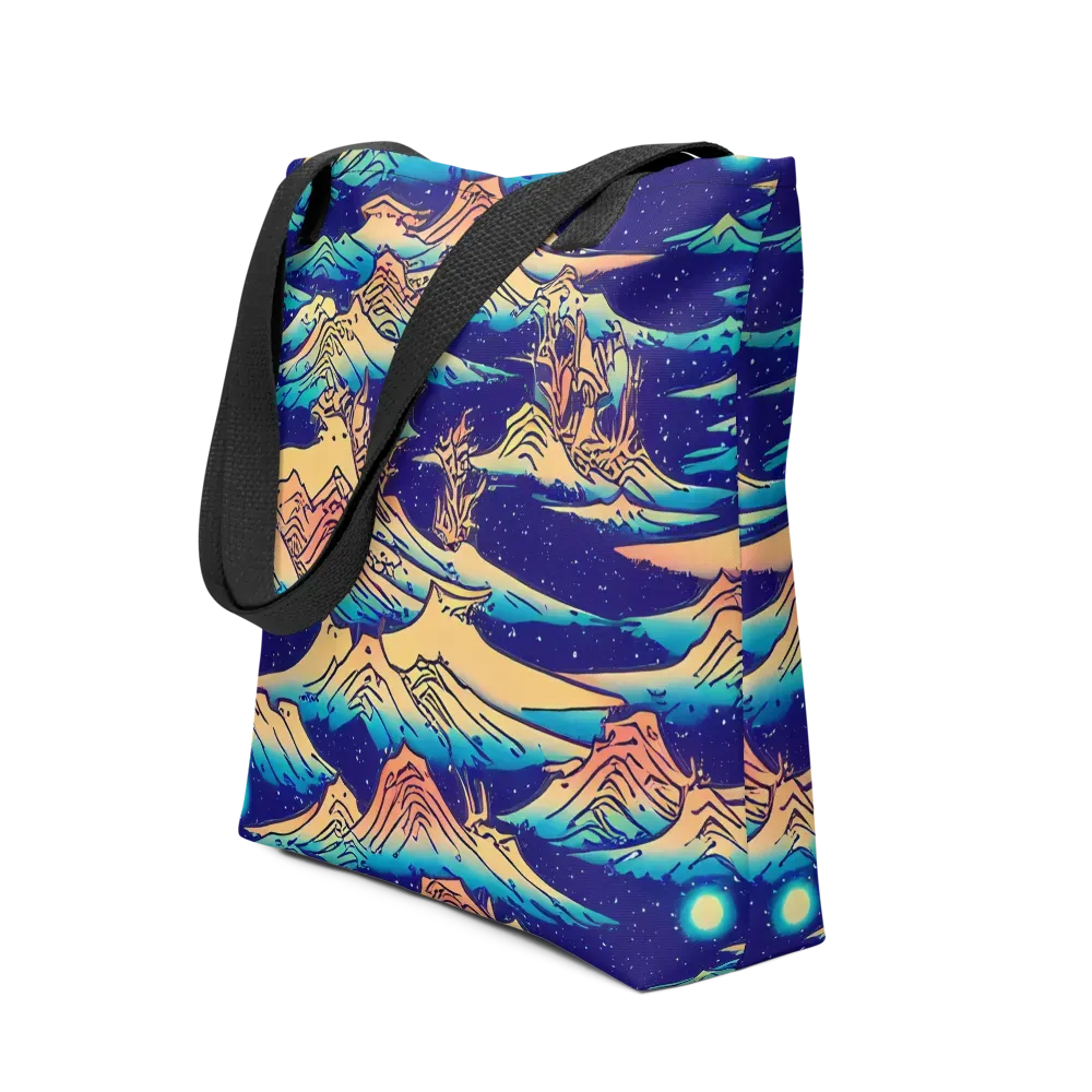 Mystical Mountain Mirage on Tote Bag — Front