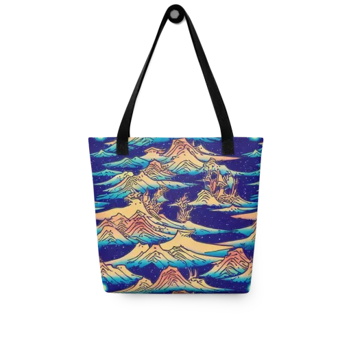 Mystical Mountain Mirage on a Tote Bag