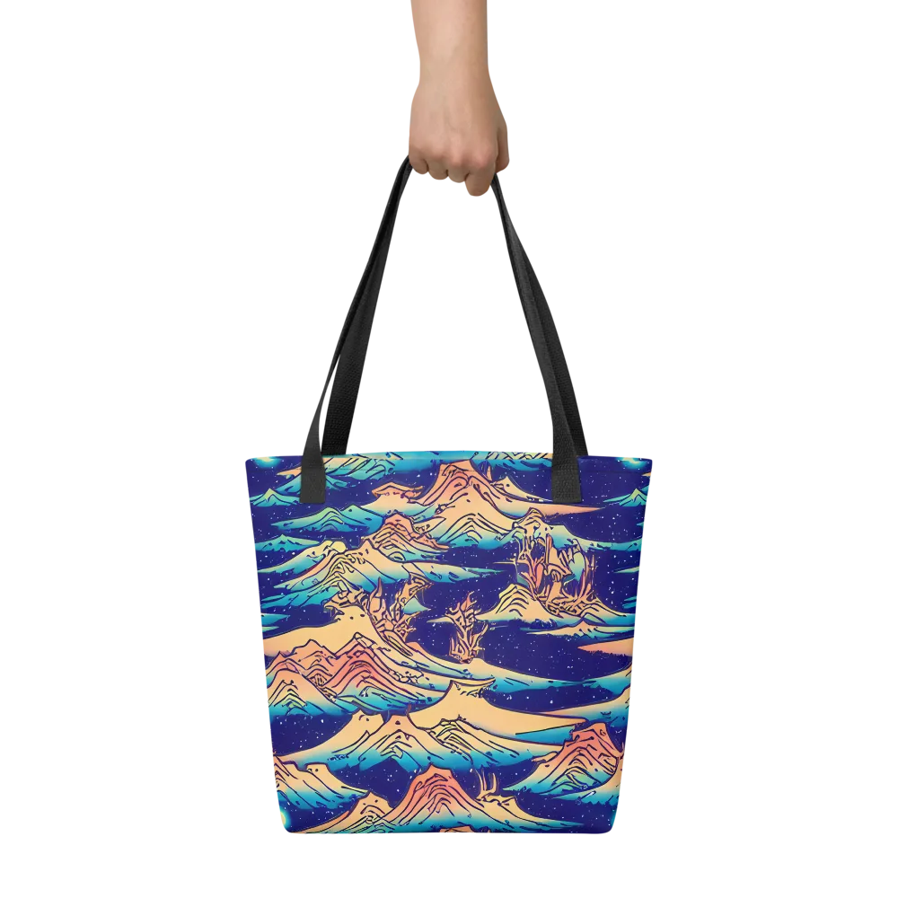 Mystical Mountain Mirage on Tote Bag — Front
