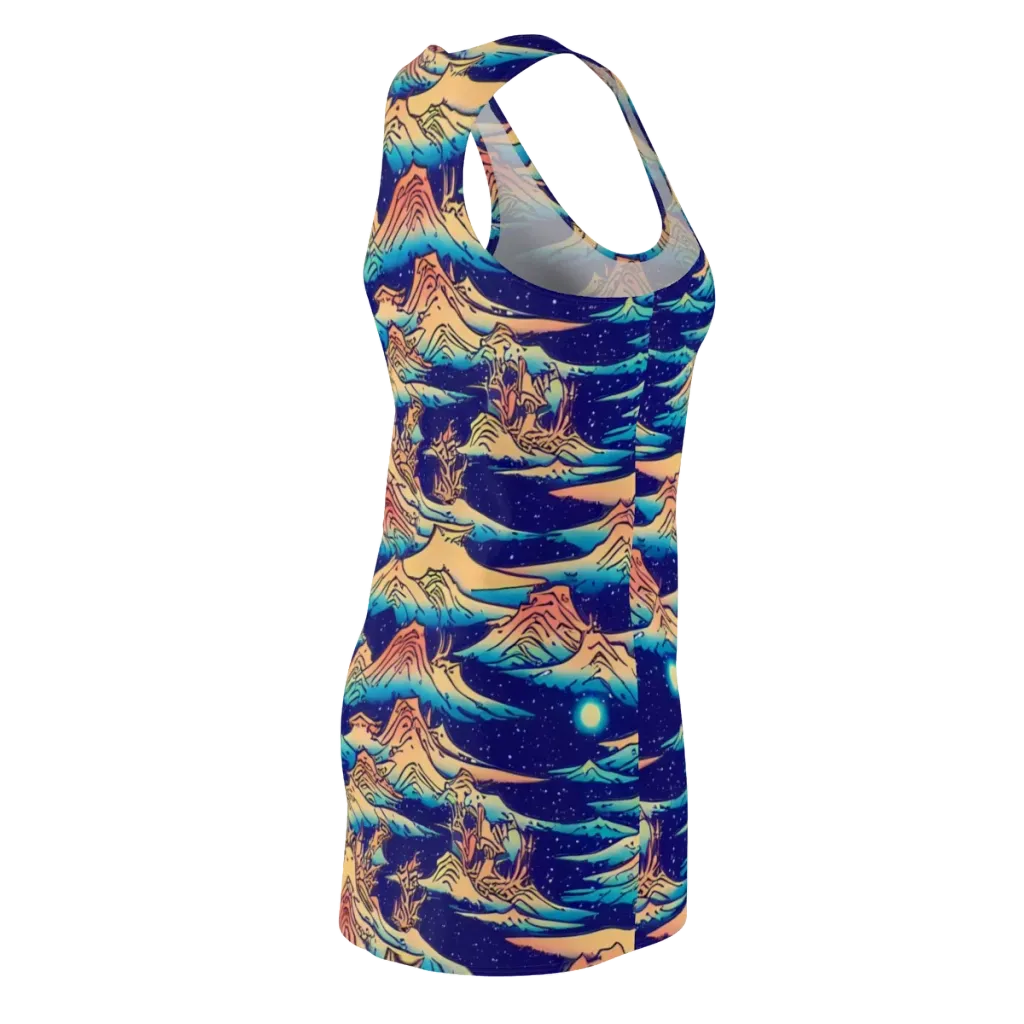 Mystical Mountain Mirage on Racerback Dress — Back Side