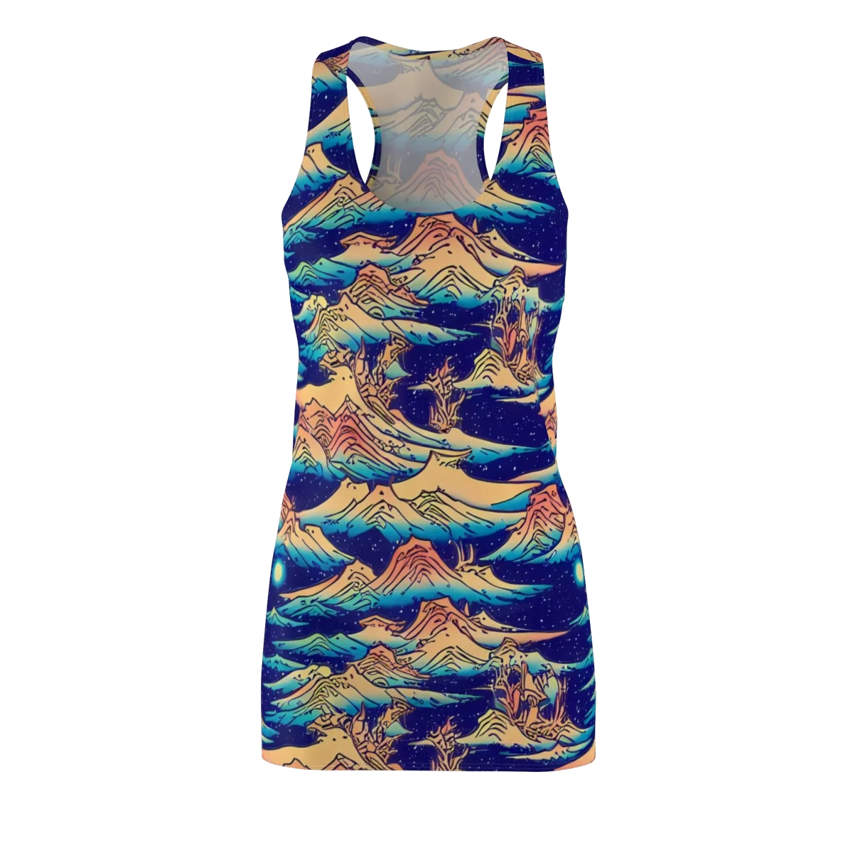 Mystical Mountain Mirage on Racerback Dress — Front