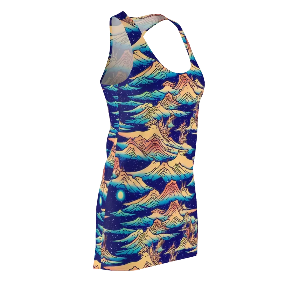 Mystical Mountain Mirage on Racerback Dress — Front Side