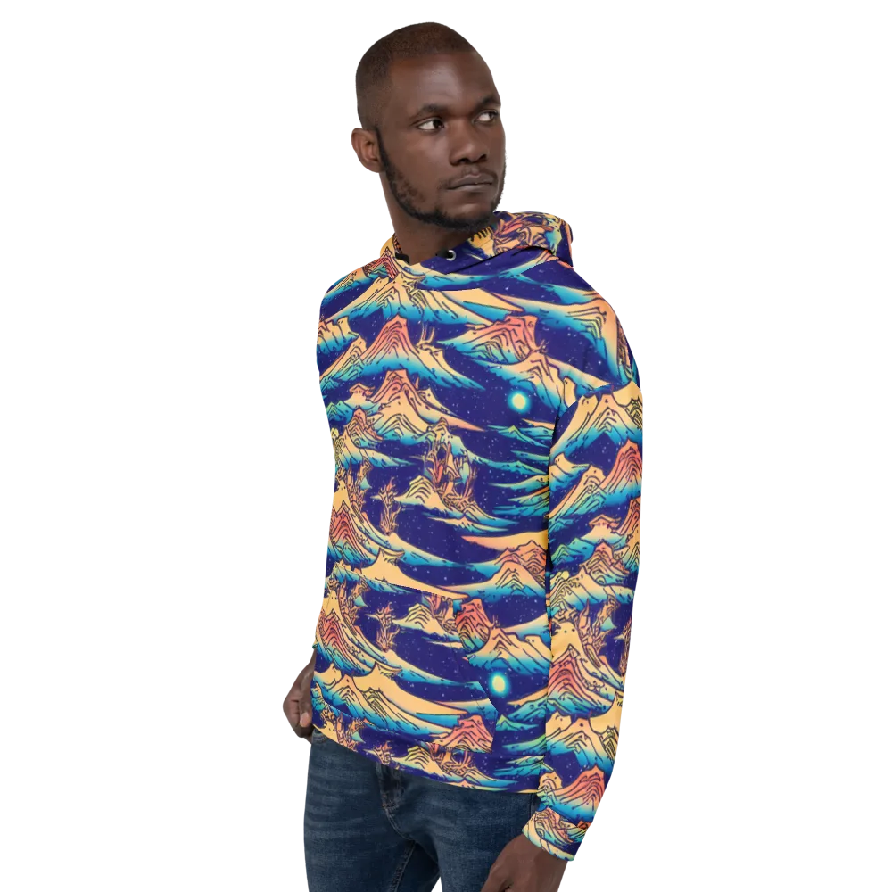 Mystical Mountain Mirage on Hoodie — Left