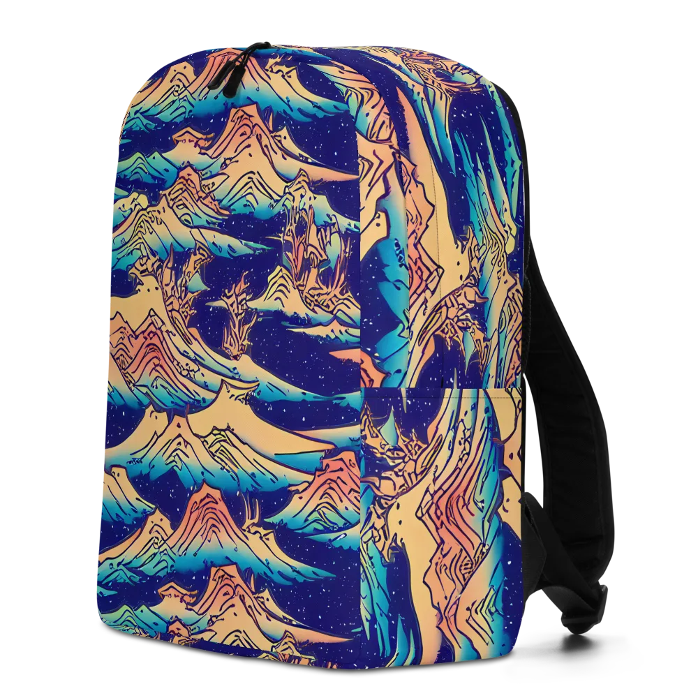 Mystical Mountain Mirage on Minimalist Backpack — Left