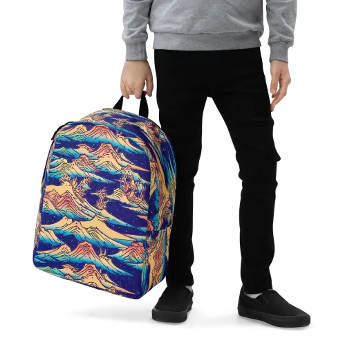 Mystical Mountain Mirage on a Minimalist Backpack