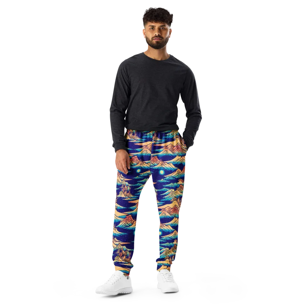 Mystical Mountain Mirage on Men's Joggers — Front