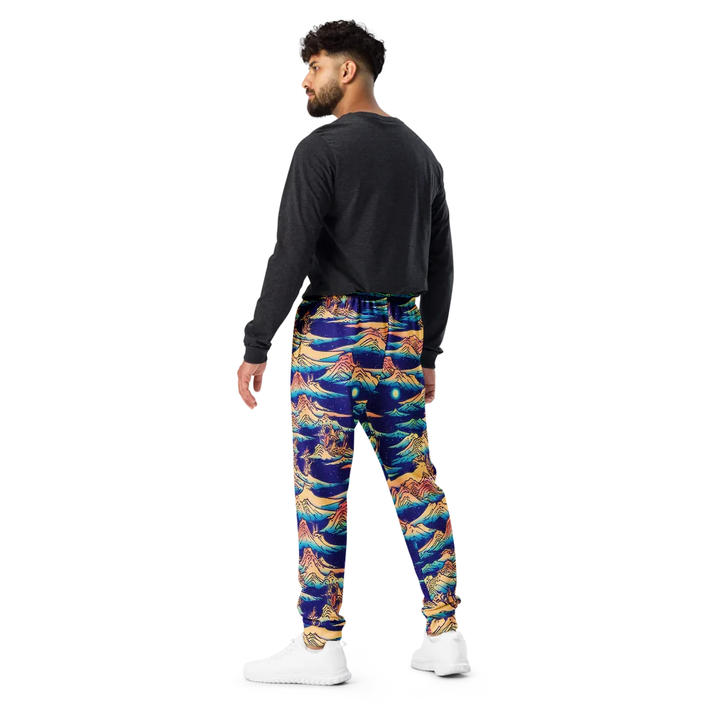 Mystical Mountain Mirage on Men's Joggers — Back