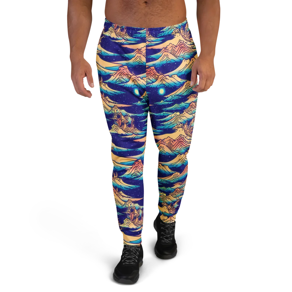 Mystical Mountain Mirage on Men's Joggers — Front