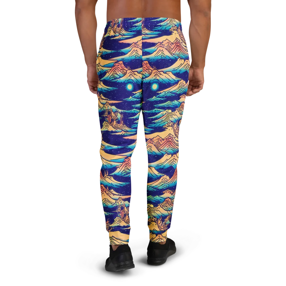 Mystical Mountain Mirage on Men's Joggers — Back