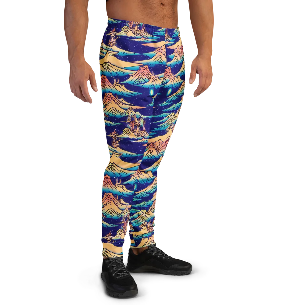 Mystical Mountain Mirage on Men's Joggers — Right