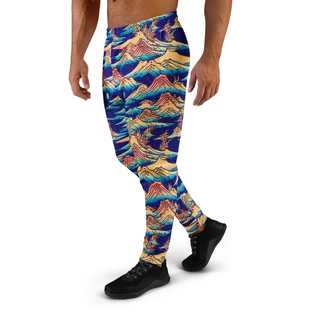 Mystical Mountain Mirage on Men's Joggers — Left