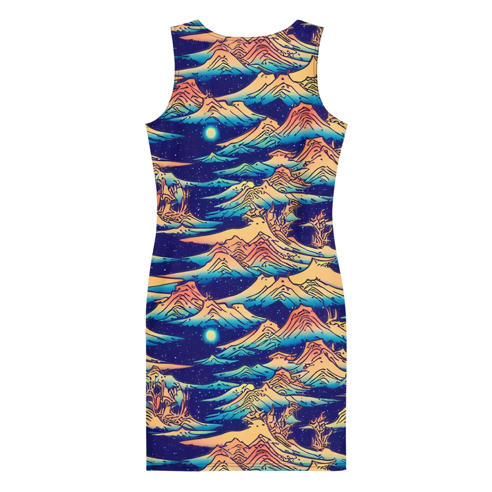Mystical Mountain Mirage on Bodycon Dress — Back