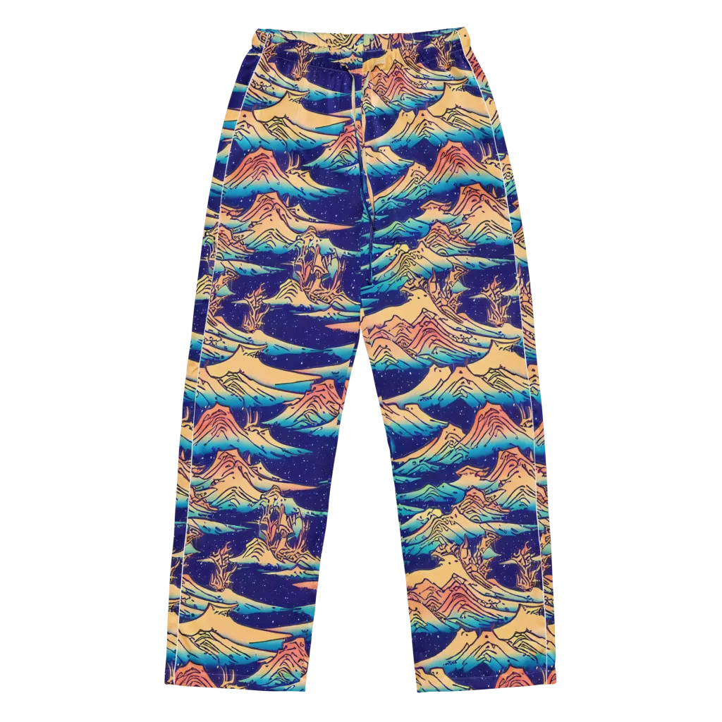 Mystical Mountain Mirage on Women's Pajama Pants — Front