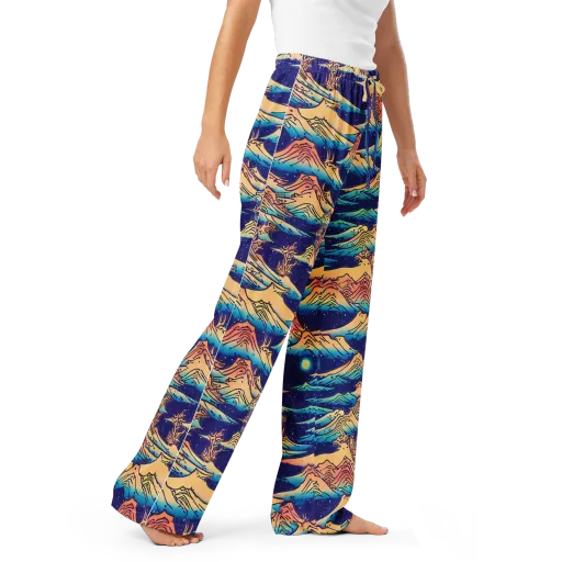 Mystical Mountain Mirage on a Women's Pajama Pants