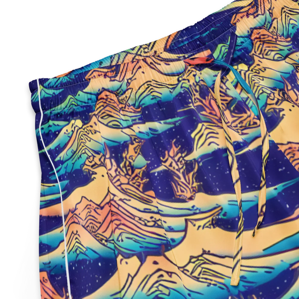 Mystical Mountain Mirage on Women's Pajama Shorts — Product details