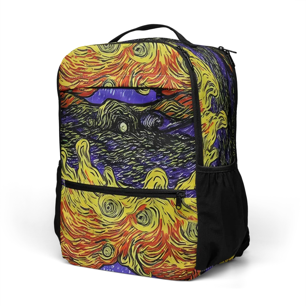 Dancing Solar Flare on Utility Backpack — Left Front