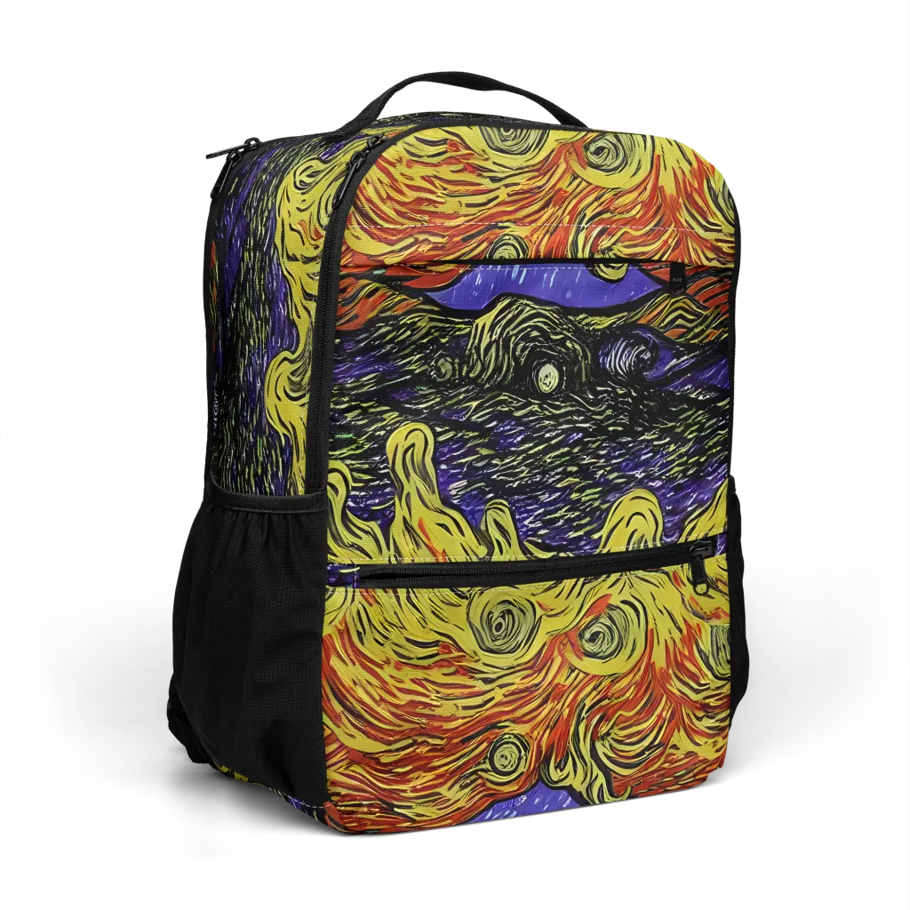 Dancing Solar Flare on Utility Backpack — Right Front