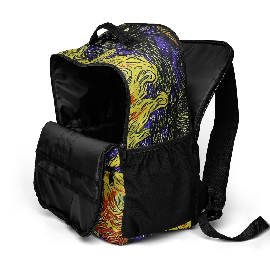 Dancing Solar Flare on Utility Backpack — Product details 2