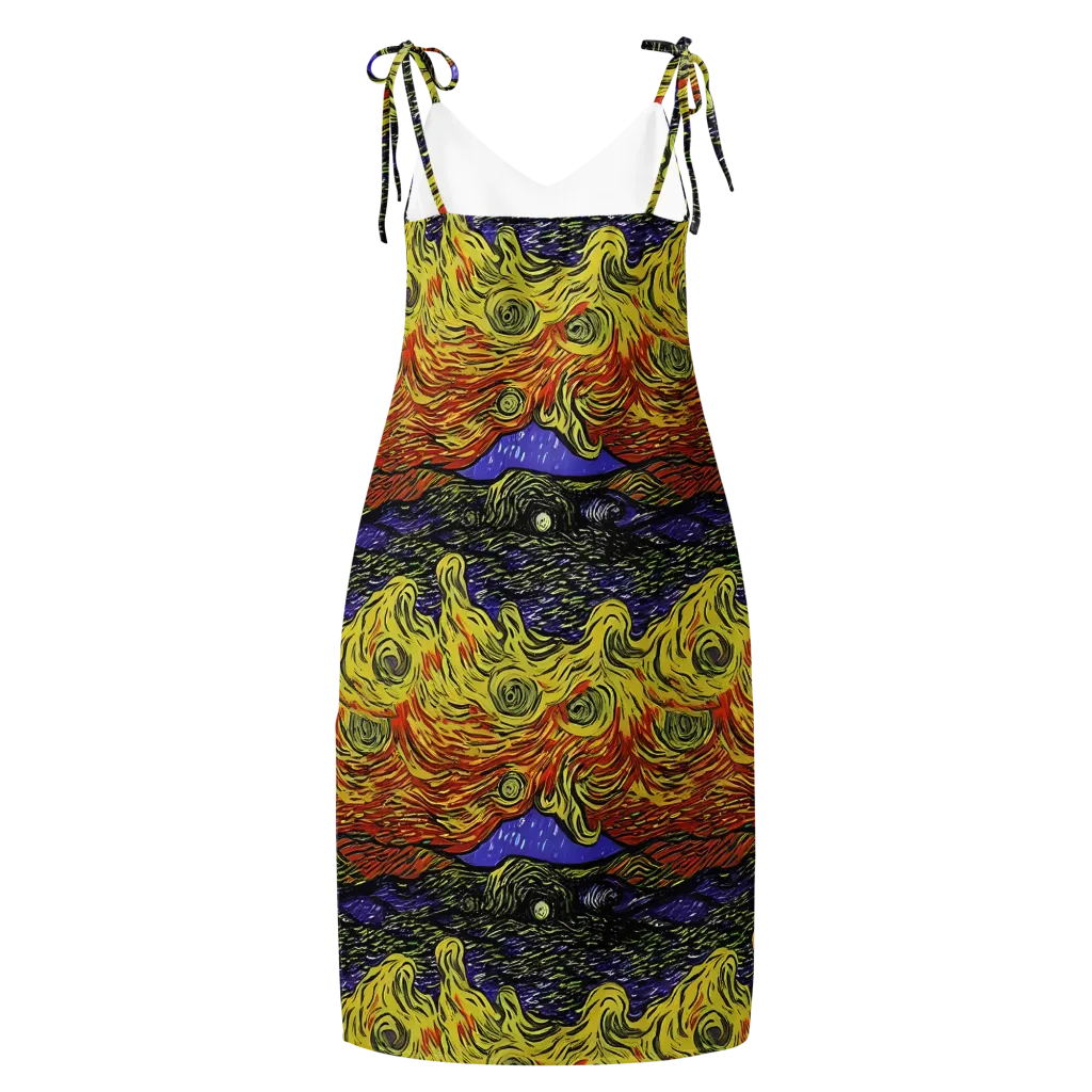 Dancing Solar Flare on Slip Dress — Back