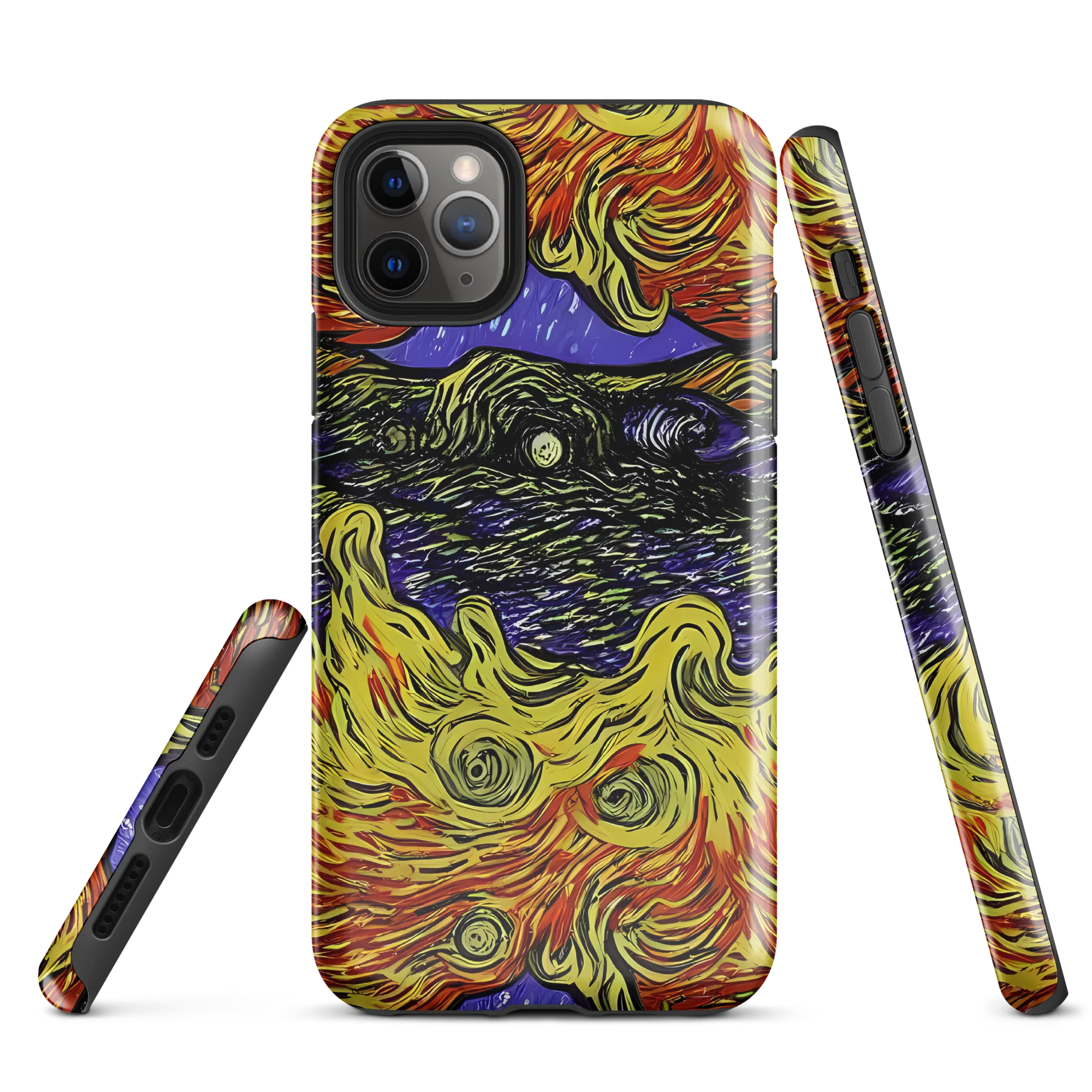 Dancing Solar Flare on Tough Case for iPhone® — Front