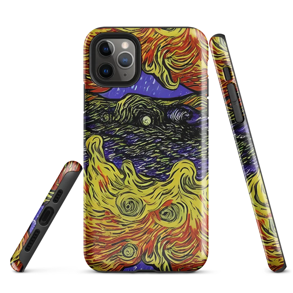 Dancing Solar Flare on Tough Case for iPhone® — Front