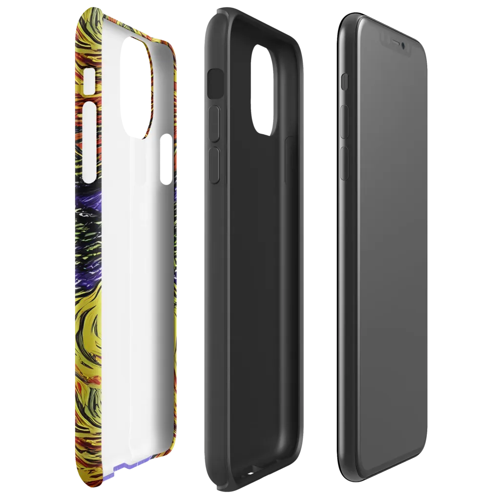 Dancing Solar Flare on Tough Case for iPhone® — Right