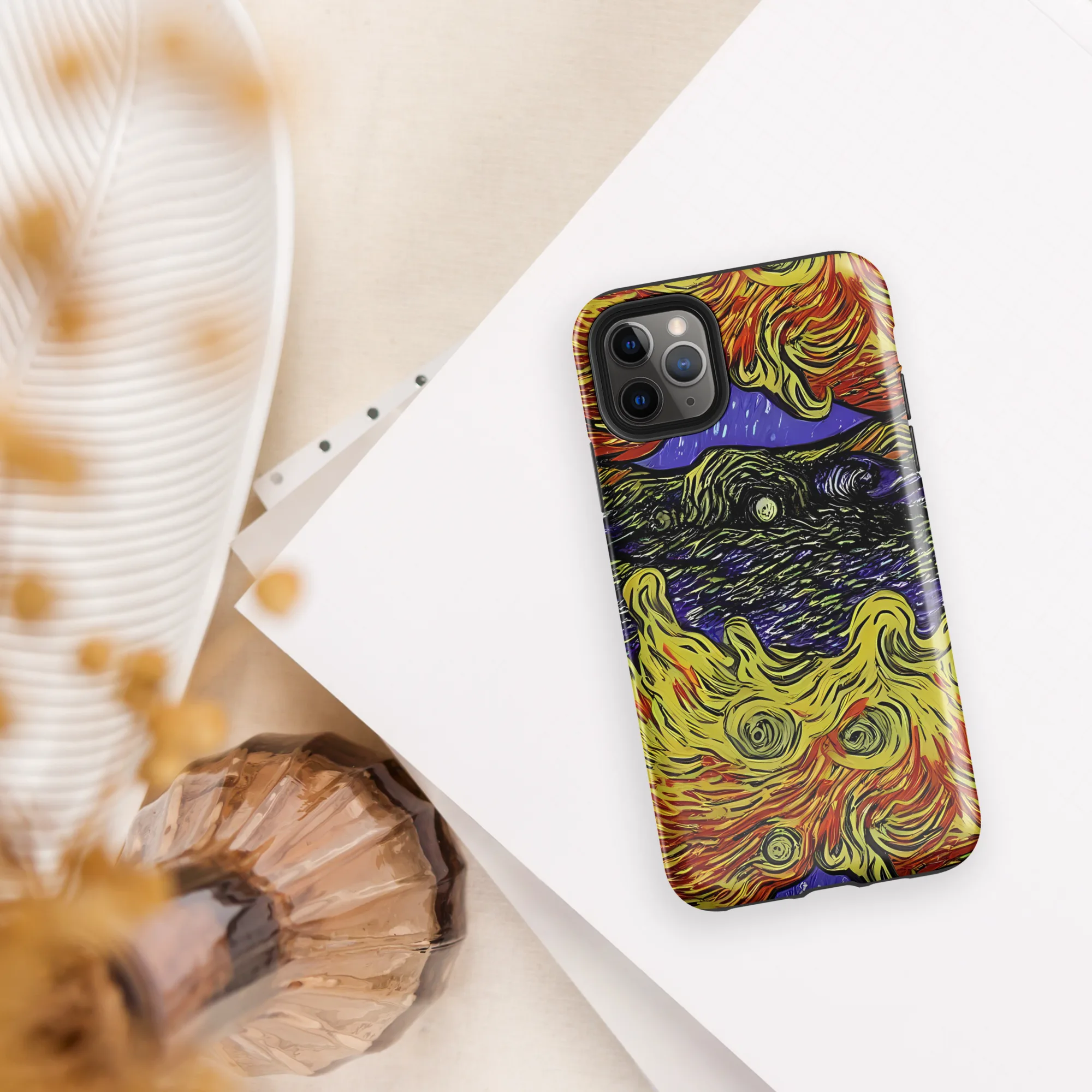 Dancing Solar Flare on Tough Case for iPhone® — Front