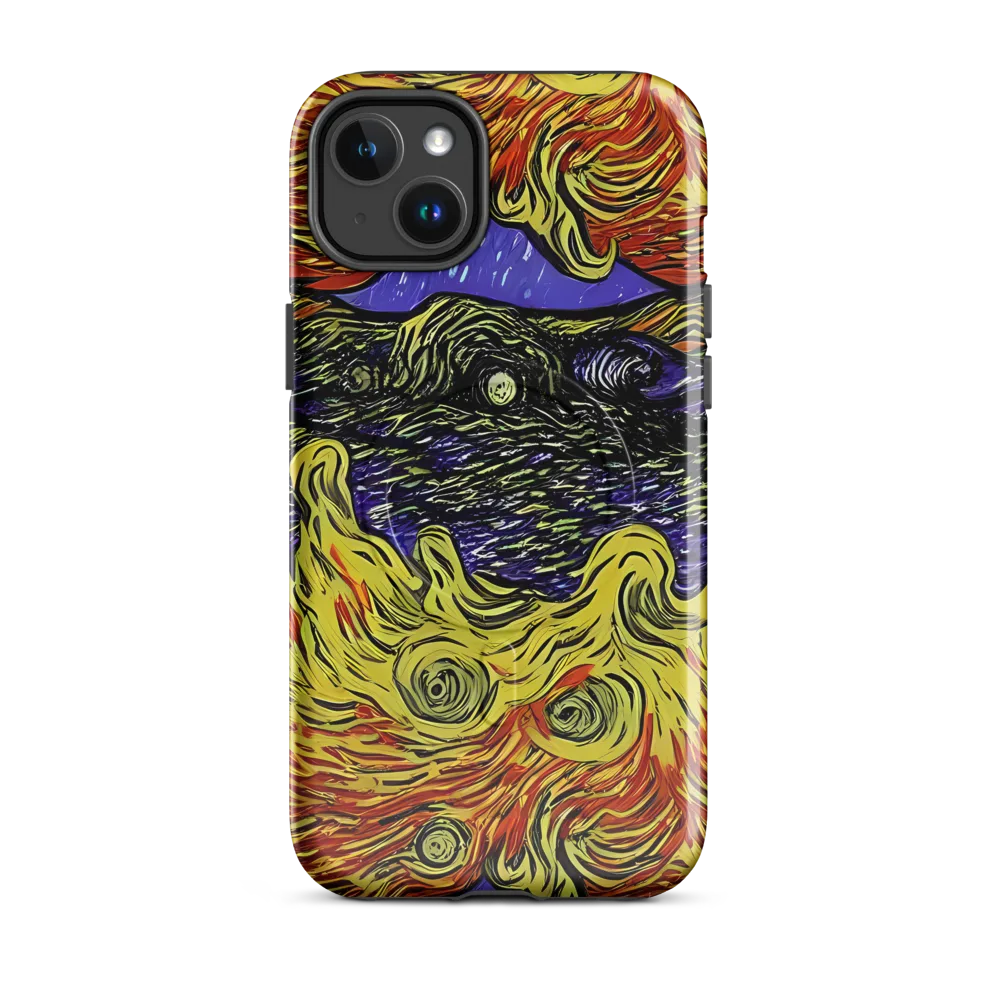Dancing Solar Flare on MagSafe Tough Case for iPhone® — Front
