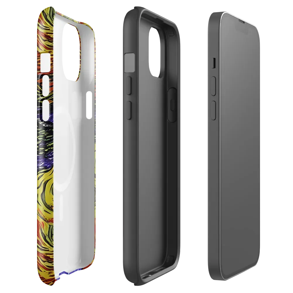 Dancing Solar Flare on MagSafe Tough Case for iPhone® — Front
