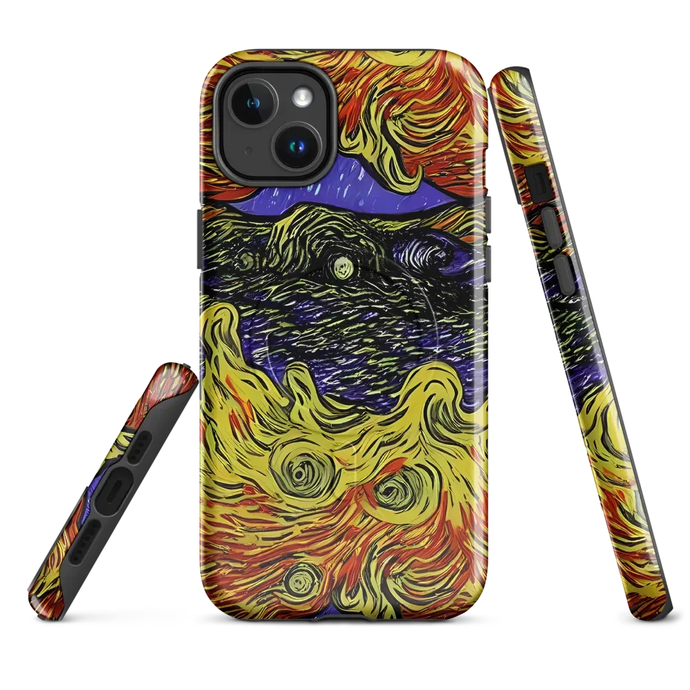 Dancing Solar Flare on MagSafe Tough Case for iPhone® — Front