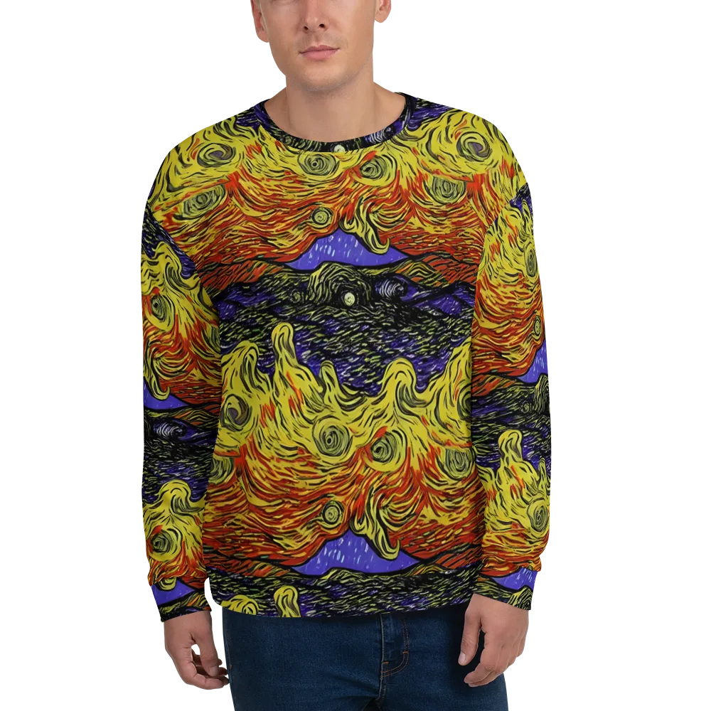 Dancing Solar Flare on Sweatshirt — Front