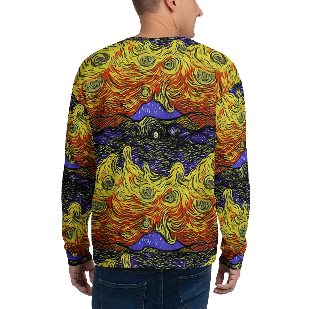 Dancing Solar Flare on Sweatshirt — Back
