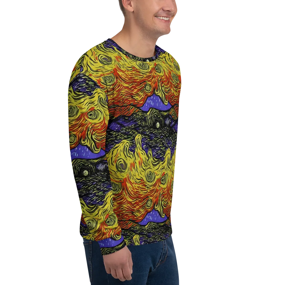 Dancing Solar Flare on Sweatshirt — Right Front