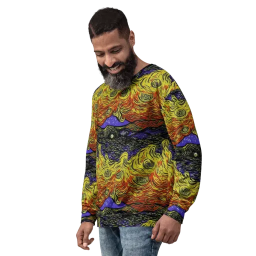 Dancing Solar Flare on a Sweatshirt