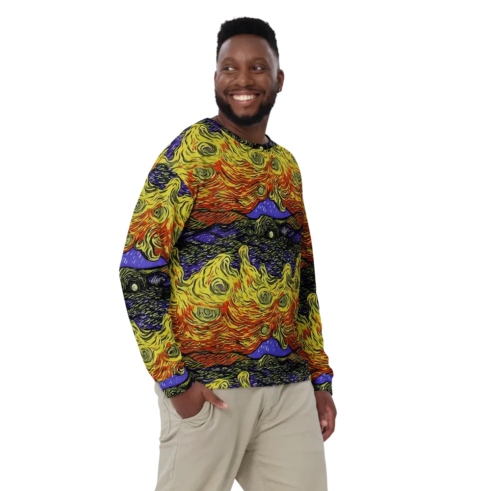 Dancing Solar Flare on Sweatshirt — Front