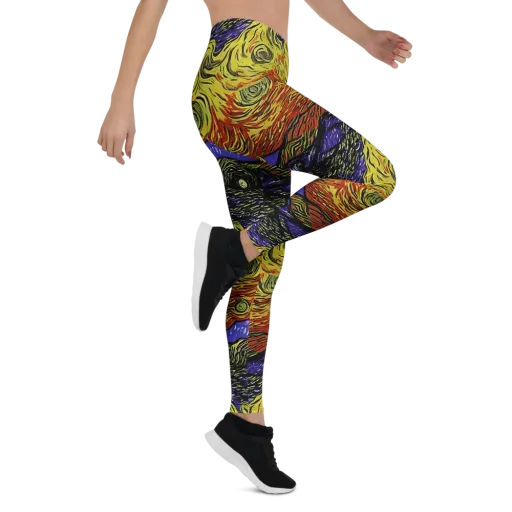 Dancing Solar Flare on a Leggings