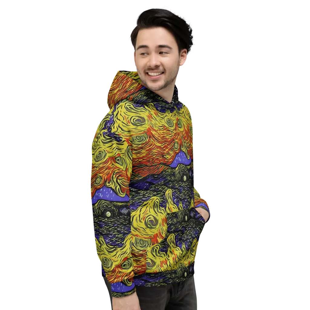 Dancing Solar Flare on Hoodie — Right