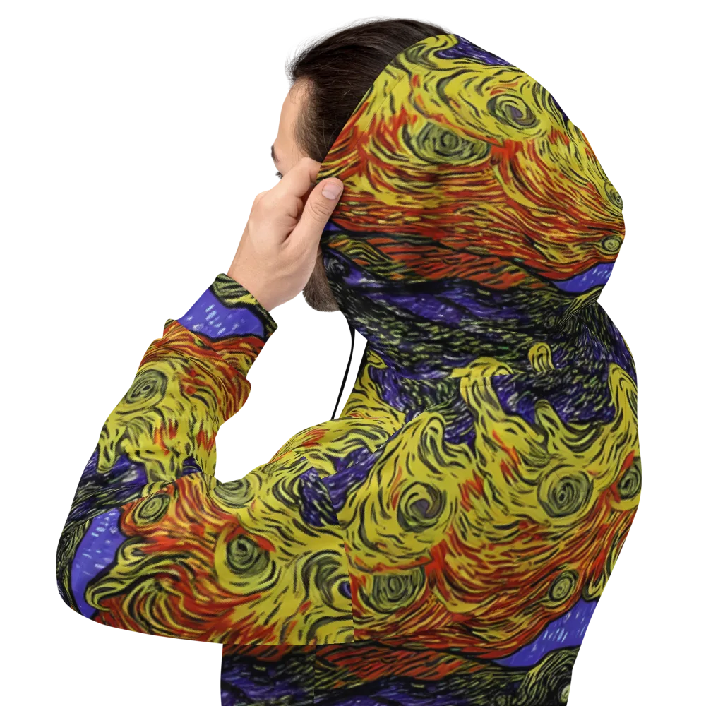 Dancing Solar Flare on Hoodie — Back
