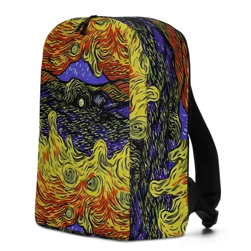 Dancing Solar Flare on a Minimalist Backpack