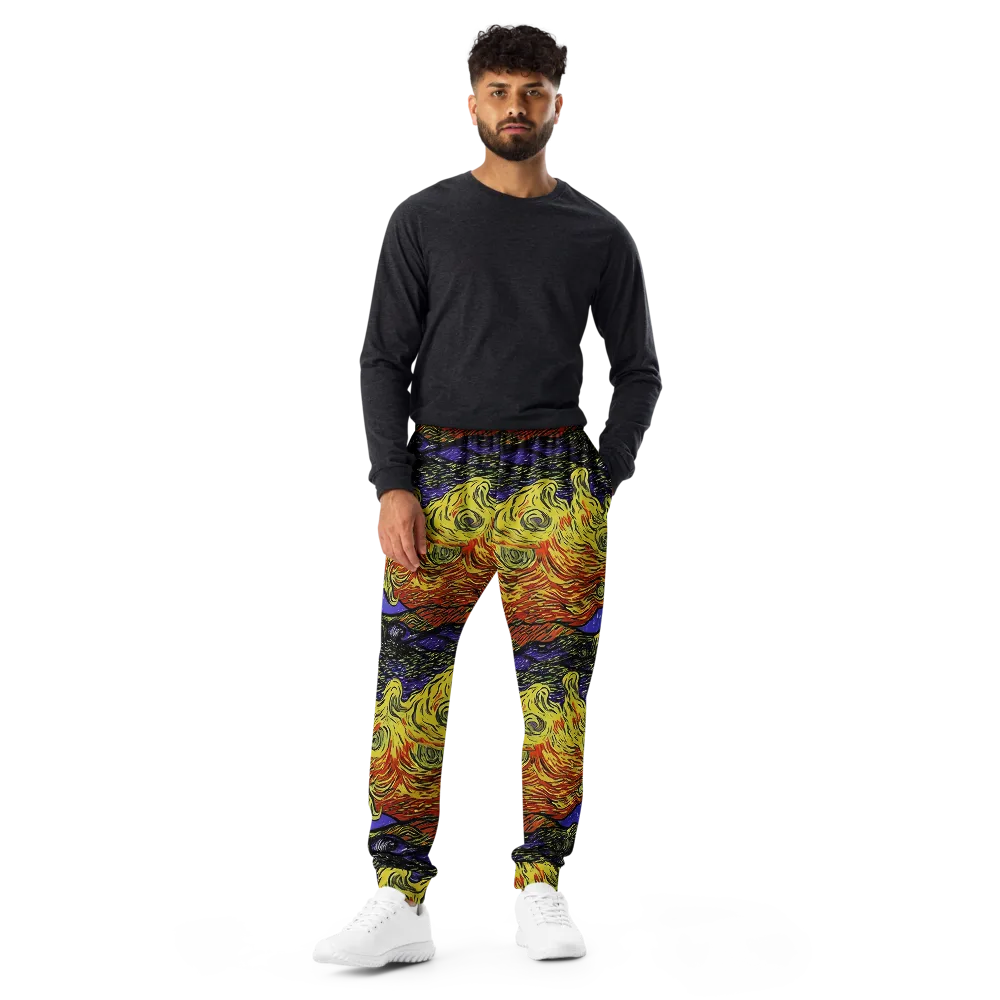 Dancing Solar Flare on Men's Joggers — Front