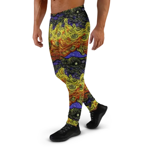 Dancing Solar Flare on a Men's Joggers